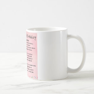 Tochter-Gedicht-21. Geburtstag Kaffeetasse