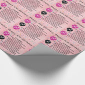 Tochter-Gedicht-40. Geburtstag Geschenkpapier (Ecke)