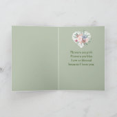 Töchter Gemischter Blumengarten Blume Valentine Feiertagskarte (Innenseite)