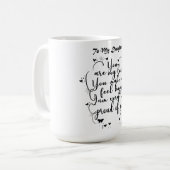 Töchter Geschenk - Zu meiner Tochter Kaffeetasse (Vorderseite Links)