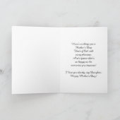 Tochter / glücklicher Muttertag - Blüte und Papage Karte (Innenseite)