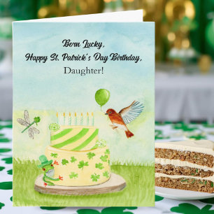 Tochter Glücklicher St. Patricks Tag Geburtstag Karte
