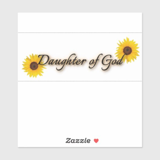 Töchter Gottes Klar Aufkleber (Blatt)