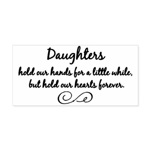 Töchter Gummistempel (Prägung)