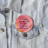 Tochter halte deine Hand Herz Forever Knöpfe Rose Button (Beispiel)