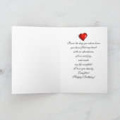 Tochter - Happy Birthday - Digital Floral Karte (Innenseite)