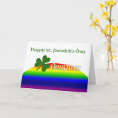 Tochter Happy St. Patrick's Day Karte (Gelbe Blume)