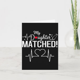 Tochter hat sich zum 2026 Residency Match Day ange Karte