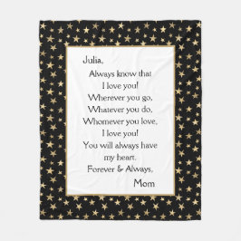 Tochter I Liebe Fleecedecke