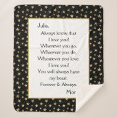 Tochter I Liebe Sherpadecke (Vorderseite)