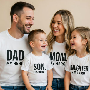 Tochter Ihr Held T-Shirt passend zu Vater und Toch