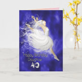 Tochter im Alter von 40 Jahren, überlegene Balleri Karte (Gelbe Blume)