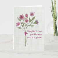 Tochter im Gesetz Bouquet Blume Danke