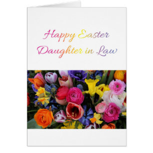 Tochter im Gesetz glücklich Ostern