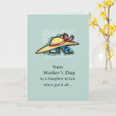 Tochter im Gesetz Muttertagssandale Karte (Gelbe Blume)