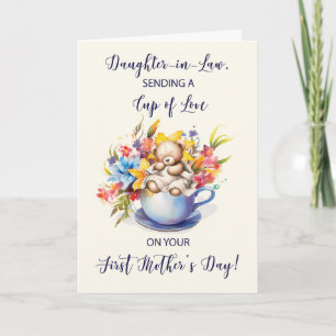 Tochter im Jura Erster Muttertag - Liebe-Cup Karte