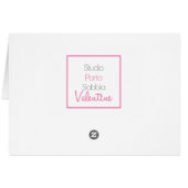 Tochter im Rechtswesen Valentinenkarte (Rückseite Horizontal)