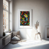 Tochter in einem Rocker | Henry Lyman Saően Poster