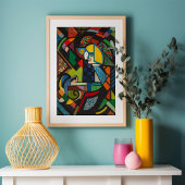 Tochter in einem Rocker | Henry Lyman Saően Poster