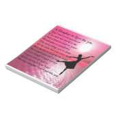 Tochter in Law Poem - Ballerina Notizblock (Rotiert)