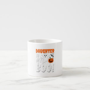 Tochter ist mein Boo Halloween-Geist-Boo-T - Shirt Espressotasse