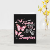 Tochter ist mein Schutzengel im Paradies D Karte (Gelbe Blume)