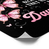 Tochter ist mein Schutzengel im Paradies D Poster (Ecke)