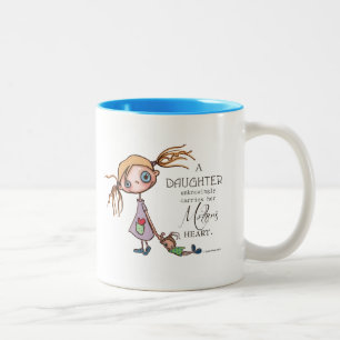 "Tochter" Kaffee-Tasse Zweifarbige Tasse