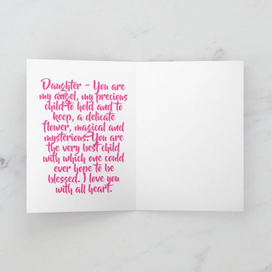 Tochter Karte (Innenseite)