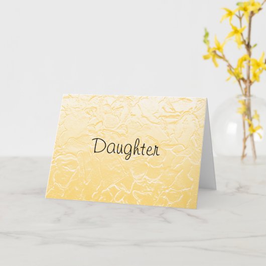 Tochter Karte (Gelbe Blume)