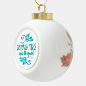 Töchter machen das Leben zu einem besonderen Keramik Kugel-Ornament (Rechts)