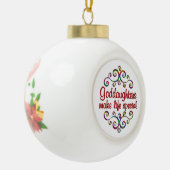 Töchter machen das Leben zu einem besonderen Keramik Kugel-Ornament (Links)