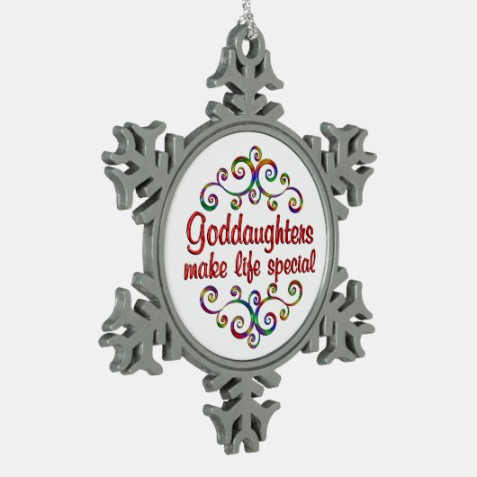 Töchter machen das Leben zu einem besonderen Schneeflocken Zinn-Ornament (Links)