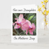 Tochter-Mutter-Tageskarte Karte (Gelbe Blume)