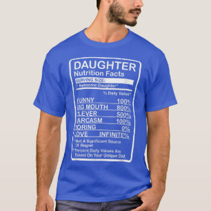 Tochter Nährwertangaben T-Shirt