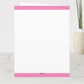 Tochter Nummer 26 FotoCollage Big 26. Geburtstag Karte (Rückseite)