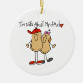 Tochter - Nüsse über meine Vater T - Shirt und Ges Keramikornament (Vorne)