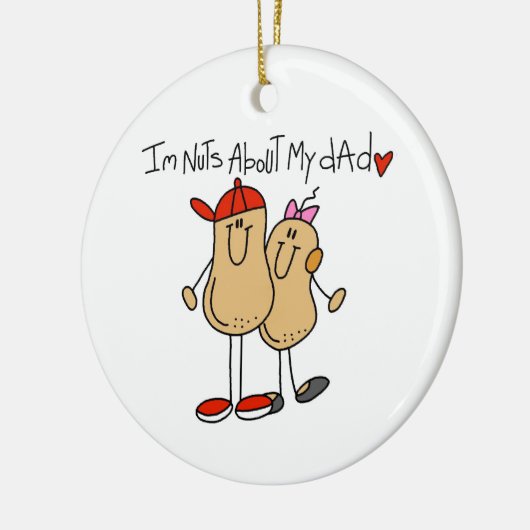 Tochter - Nüsse über meine Vater T - Shirt und Ges Keramikornament (Links)