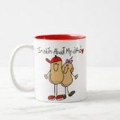 Tochter - Nüsse über meine Vater-T - Shirts und Zweifarbige Tasse (Links)