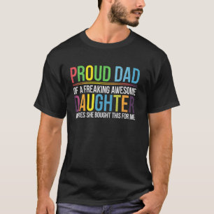 Tochter Papa Lustiges Vatertagsgeschenk von Tochte T-Shirt