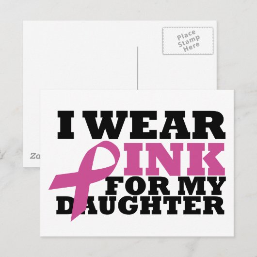 Tochter Postkarte (Vorne/Hinten)