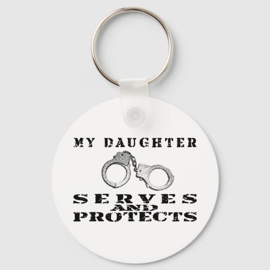 Tochter schützt - Hat Schlüsselanhänger (Vorderseite)