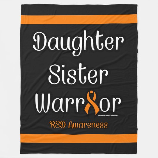 Tochter Schwester Warrior...RSD Fleecedecke (Vorderseite)