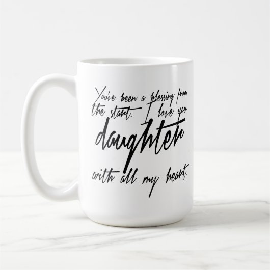 Tochter-Segen-Kaffee-Tasse Kaffeetasse (Links)