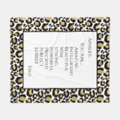 Tochter Sie Phantastisch Fleecedecke (Vorderseite (Horizontal))