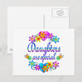 Töchter sind etwas Besonderes Postkarte (Vorne/Hinten)