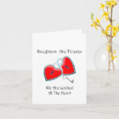 Töchter sind für immer Gedicht Karte (Gelbe Blume)