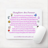 Töchter sind für immer Gedicht Mousepad (Mit Mouse)