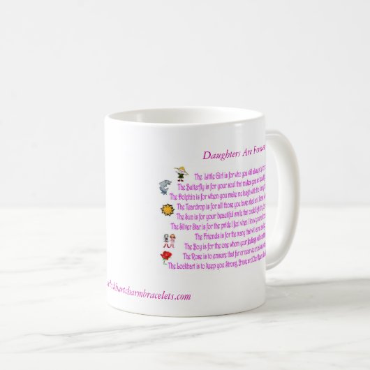 Töchter sind für immer Kaffee-Tasse Kaffeetasse (VorderseiteRechts)