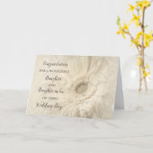 Töchter & Tochter im Gesetz Herzlichen Glückwunsch Karte (Gelbe Blume)